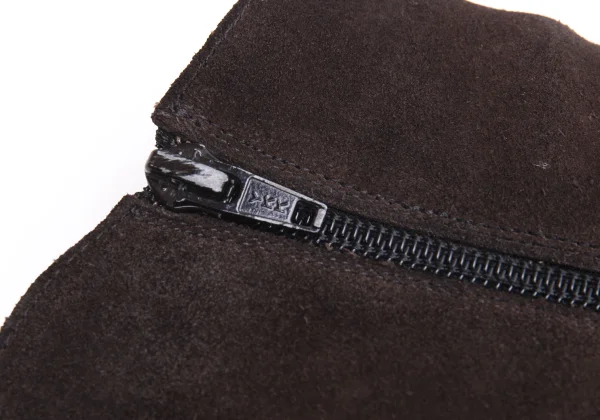 DOUCAL'S Medallion Side Zipper Suede Boots K-164142_010