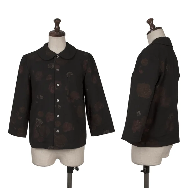 tricot COMME des GARCONS Inside Floral Print Design Jacket Black,Multi-Color S K-164148_001