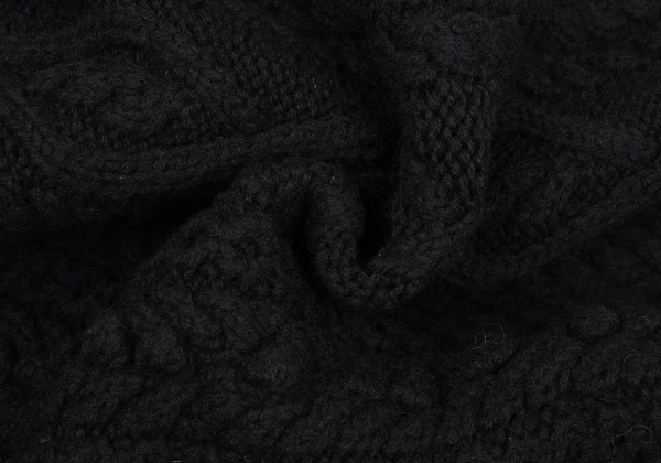 tricot COMME des GARCONS Wool Cable Knit Poncho Jacket K-164149_012