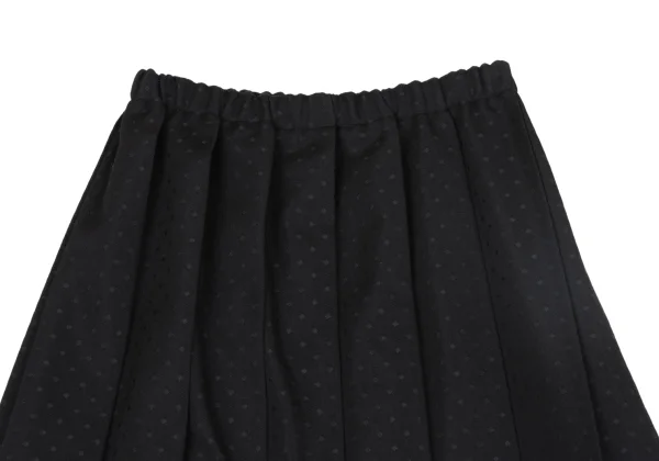 tricot COMME des GARCONS Wool Blend Pin Dot Pleated Skirt K-164150_003