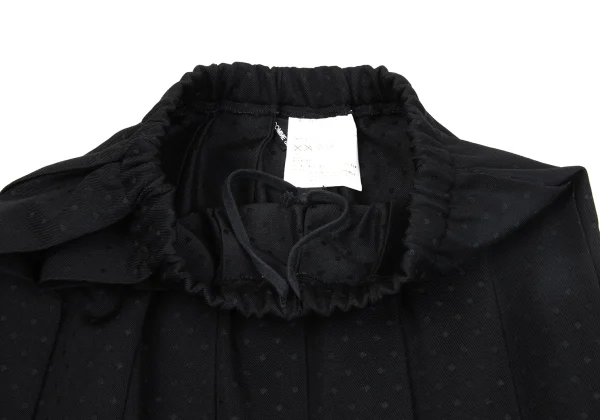tricot COMME des GARCONS Wool Blend Pin Dot Pleated Skirt K-164150_004