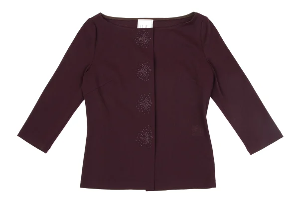 Sybilla Poly Beads Embroidery Cardigan K-164156_002