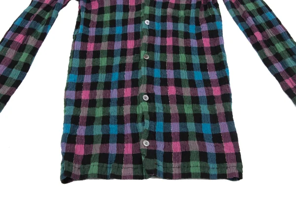TSUMORI CHISATO Cotton Check Crape Shirt K-164160_010