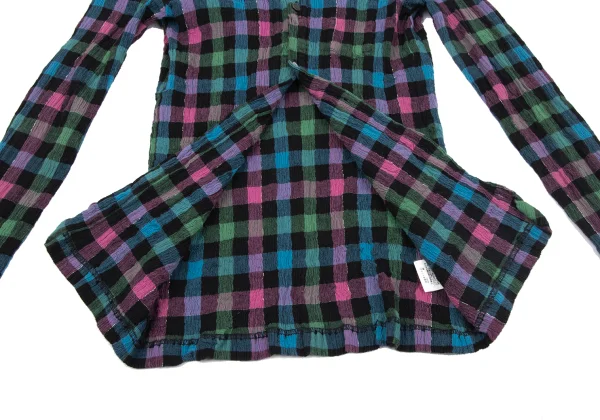 TSUMORI CHISATO Cotton Check Crape Shirt K-164160_011