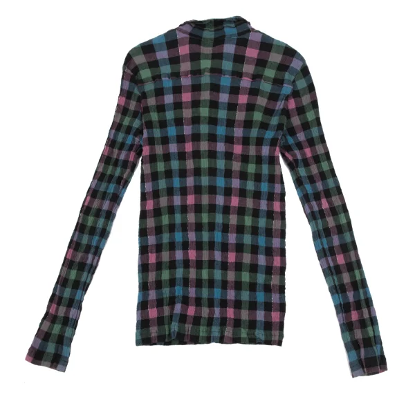 TSUMORI CHISATO Cotton Check Crape Shirt K-164160_012