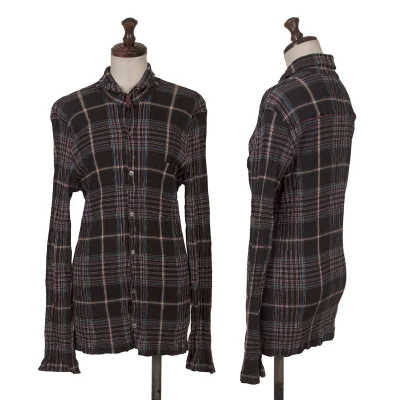 TSUMORI CHISATO Cotton Check Crape Shirt