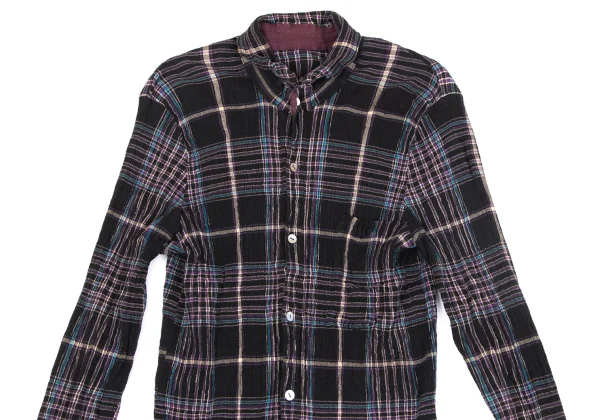 TSUMORI CHISATO Cotton Check Crape Shirt K-164161_003