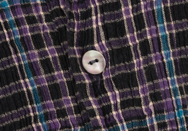 TSUMORI CHISATO Cotton Check Crape Shirt K-164161_006