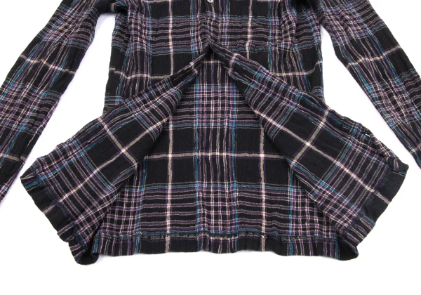 TSUMORI CHISATO Cotton Check Crape Shirt K-164161_012
