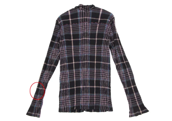 TSUMORI CHISATO Cotton Check Crape Shirt K-164161_013