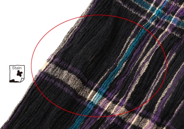 TSUMORI CHISATO Cotton Check Crape Shirt K-164161_014