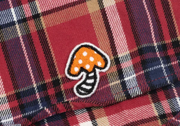 FRAPBOIS Cotton Elbow Patch Check Shirt K-164163_011