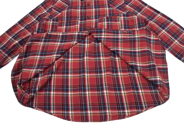 FRAPBOIS Cotton Elbow Patch Check Shirt K-164163_012