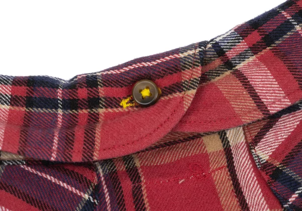 FRAPBOIS Cotton Elbow Patch Check Shirt K-164163_014