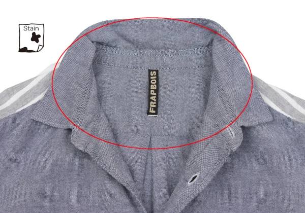 FRAPBOIS Stripe Switching Cotton Shirt K-164164_005