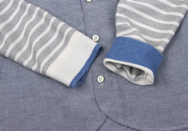 FRAPBOIS Stripe Switching Cotton Shirt K-164164_009