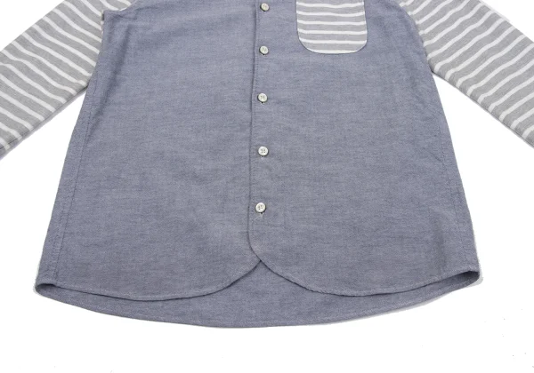 FRAPBOIS Stripe Switching Cotton Shirt K-164164_010