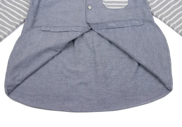 FRAPBOIS Stripe Switching Cotton Shirt K-164164_011