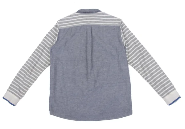 FRAPBOIS Stripe Switching Cotton Shirt K-164164_012