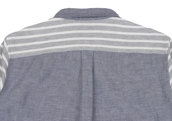 FRAPBOIS Stripe Switching Cotton Shirt K-164164_013