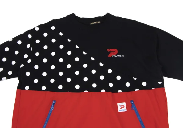 FRAPBOIS Dot Switching Sweat Shirt K-164165_003