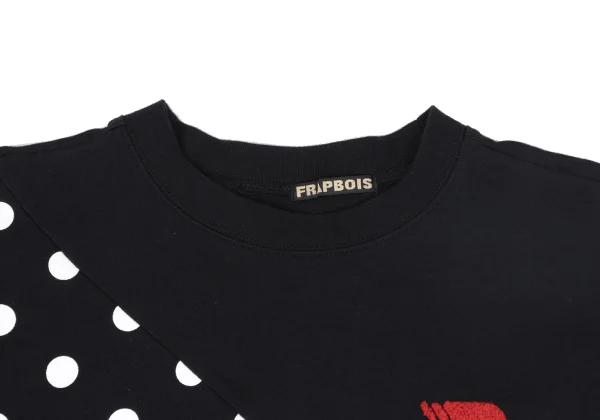 FRAPBOIS Dot Switching Sweat Shirt K-164165_004
