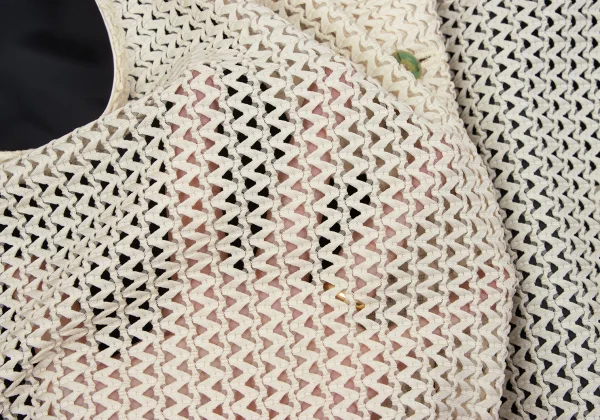 JUNIOR GAULTIER Acetate Poly Zigzag Weave Vest K-164172_012