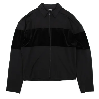 Jean Paul GAULTIER HOMME Velour Switching Stretch Zip-Up Jacket