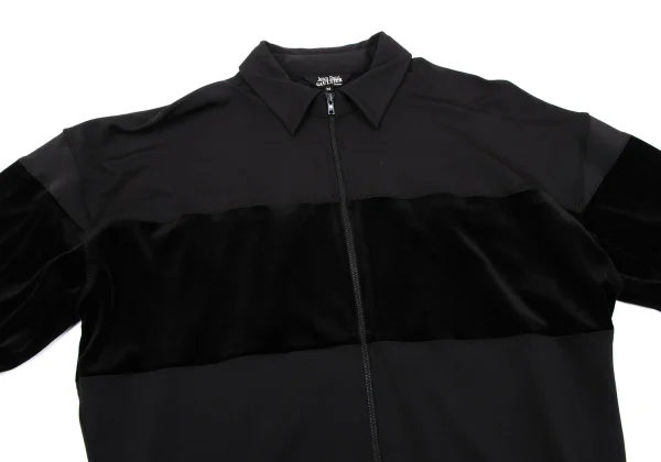 Jean Paul GAULTIER HOMME Velour Switching Stretch Zip-Up Jacket K-164175_002