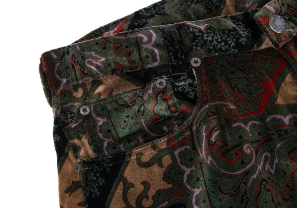 COLIN HARVEY Damask Patterned Velvet Straight Pants K-164181_004