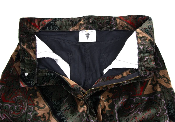 COLIN HARVEY Damask Patterned Velvet Straight Pants K-164181_005