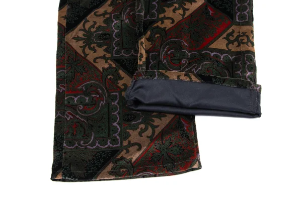 COLIN HARVEY Damask Patterned Velvet Straight Pants K-164181_007