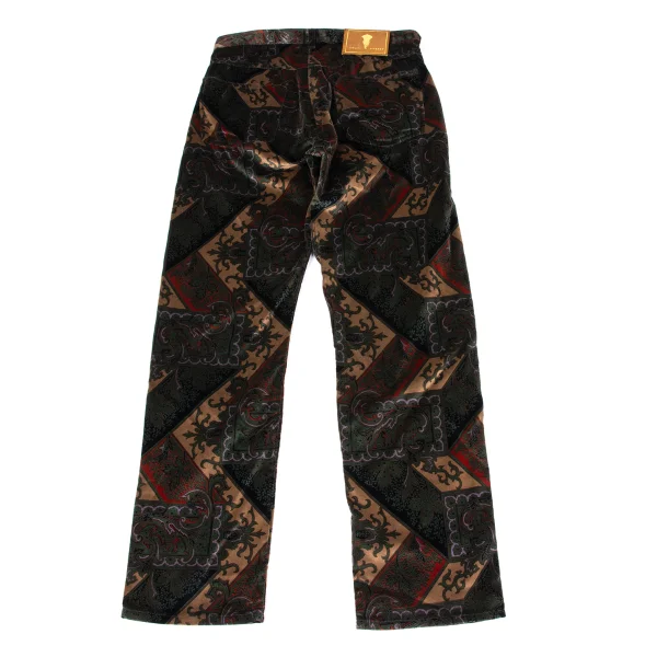 COLIN HARVEY Damask Patterned Velvet Straight Pants K-164181_008