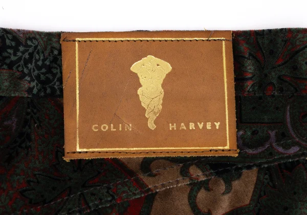 COLIN HARVEY Damask Patterned Velvet Straight Pants K-164181_009