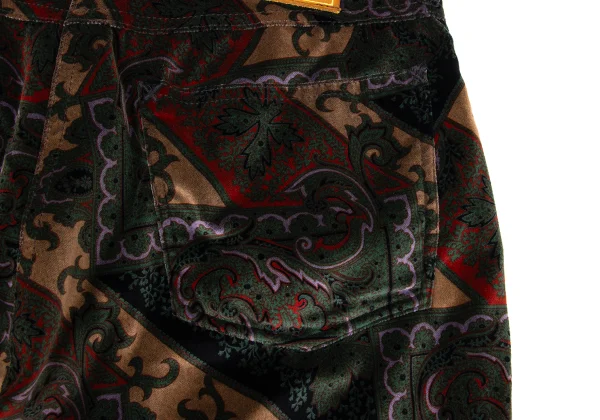 COLIN HARVEY Damask Patterned Velvet Straight Pants K-164181_010