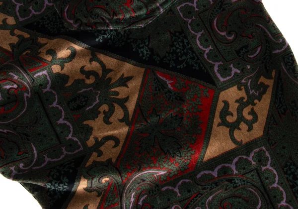 COLIN HARVEY Damask Patterned Velvet Straight Pants K-164181_011