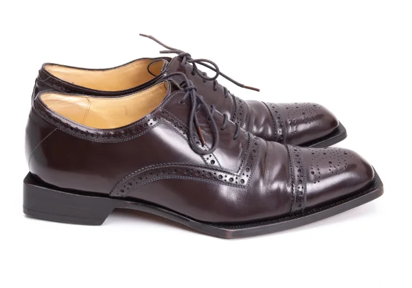 MASAKI MATSUSHIMA Square Sole Medallion Leather Shoes K-164183_005