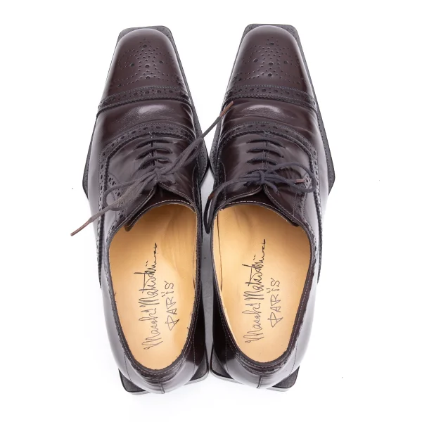 MASAKI MATSUSHIMA Square Sole Medallion Leather Shoes K-164183_007