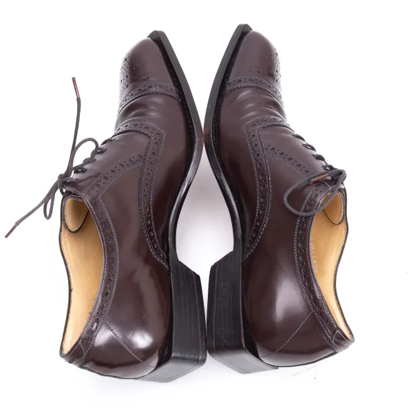 MASAKI MATSUSHIMA Square Sole Medallion Leather Shoes K-164183_008