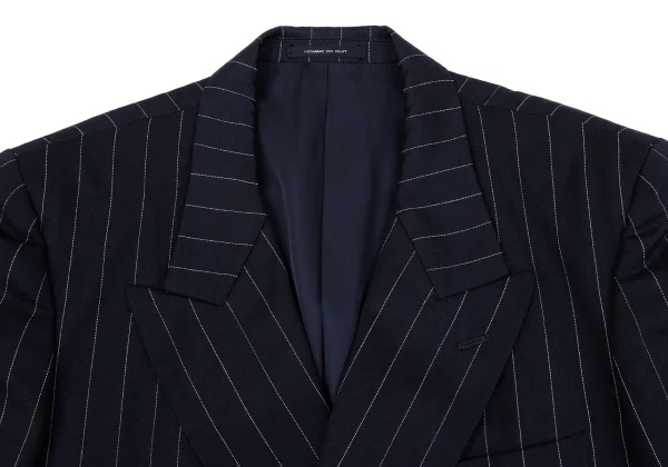 TOKIO KUMAGAI HOMME DE NUIT Wool Striped Double Jacket K-164187_004
