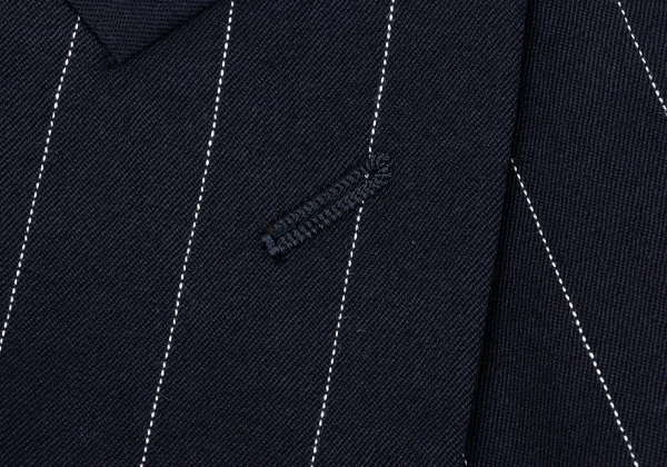 TOKIO KUMAGAI HOMME DE NUIT Wool Striped Double Jacket K-164187_006