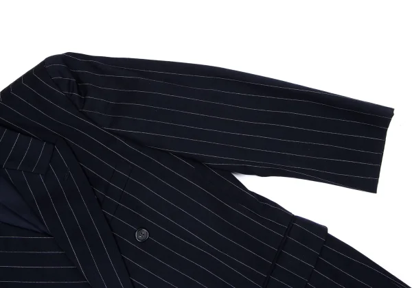 TOKIO KUMAGAI HOMME DE NUIT Wool Striped Double Jacket K-164187_008