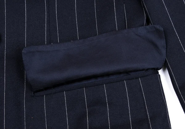 TOKIO KUMAGAI HOMME DE NUIT Wool Striped Double Jacket K-164187_013