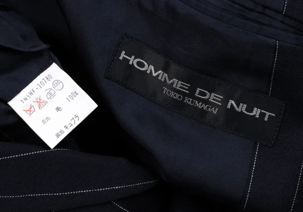 TOKIO KUMAGAI HOMME DE NUIT Wool Striped Double Jacket K-164187_020