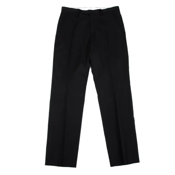 Jean Paul GAULTIER Wool Poly Tapered Pants Black 48 K-164189_001