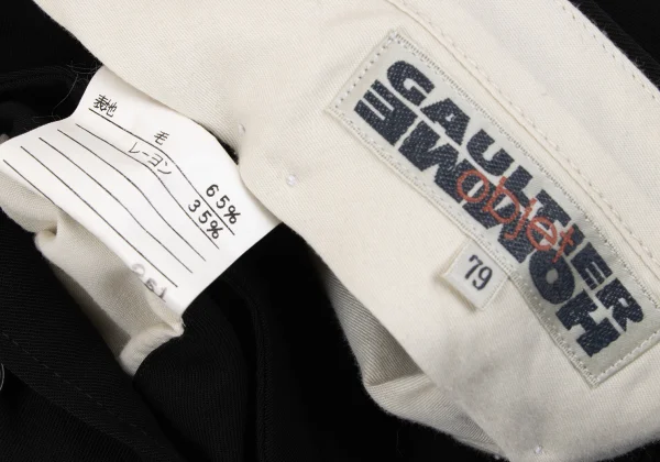 Jean Paul GAULTIER HOMME objet Wool Rayon Two Tuck Pants K-164192_018