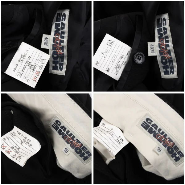 Jean Paul GAULTIER HOMME objet Wool Rayon Jacket & Pants K-164193_018