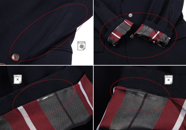 Jean Paul GAULTIER HOMME Wool Peak Lapel Jacket K-164197_010