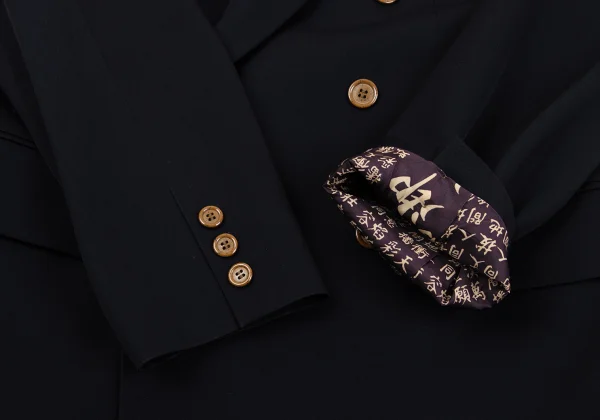 Jean Paul GAULTIER HOMME Kanji Printed Double Breasted Jacket K-164198_009