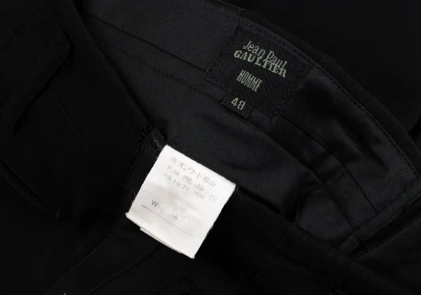 Jean Paul GAULTIER HOMME Wool Ride Line Two Tuck Pants K-164200_013